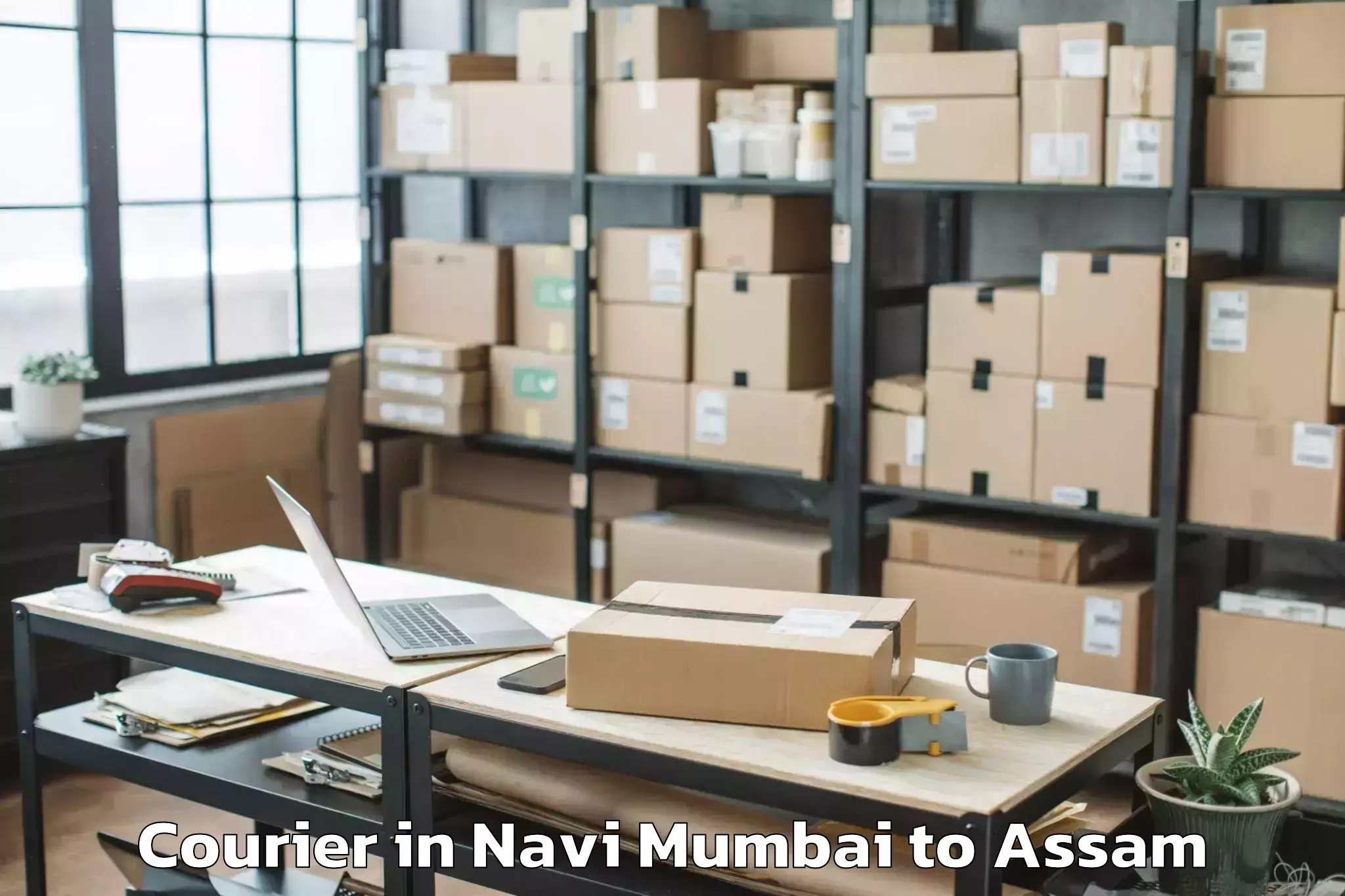 Book Navi Mumbai to Makum Courier